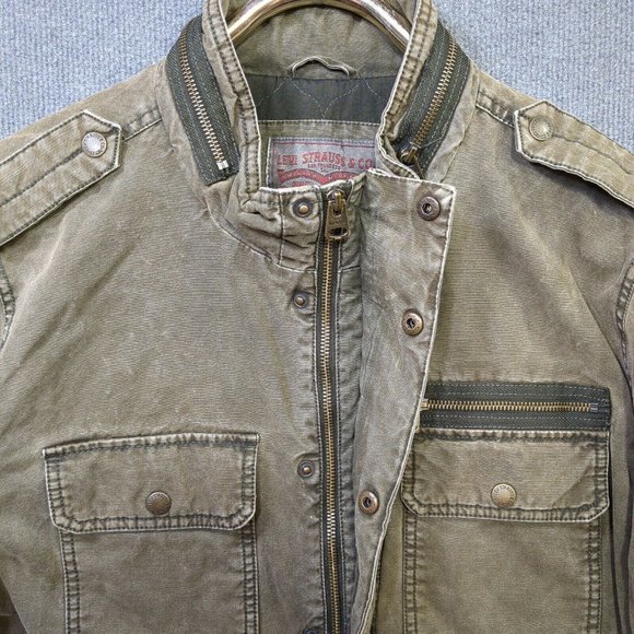 Levis Trucker Field Canvas Jacket Mens Large Quilt Lined Chore Workwear Surplus - Picture 9 of 15